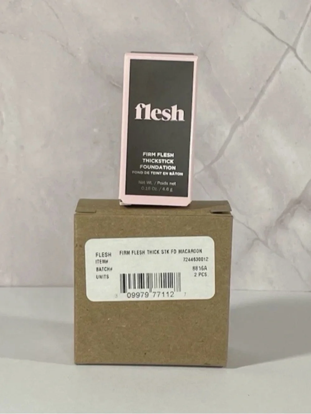 TWO PACK Flesh Firm Flesh Thickstick Foundation by Revlon- #12 Macaroon